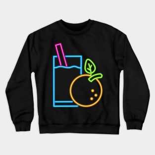 Orange Juice Line Light Crewneck Sweatshirt